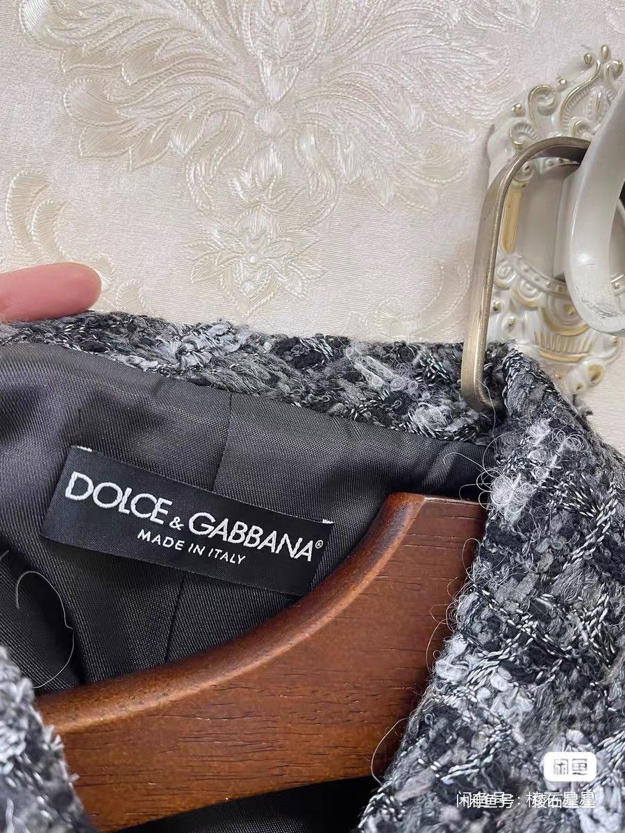 Dolce & Gabbana DG New Tweed Wool Coat Size M / US 6-8 / IT 42-44 - 2 Thumbnail