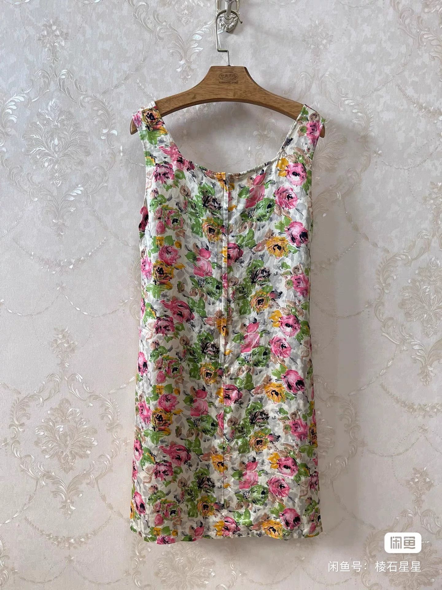 DGK DG Silk Oil Painting Rose Dress Size S / US 4 / IT 40 - 6 Thumbnail