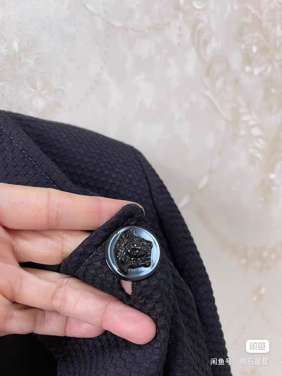Versace Versace Runway Peak Lapel Waffle Trench Size US M / EU 48-50 / 2 - 5 Thumbnail