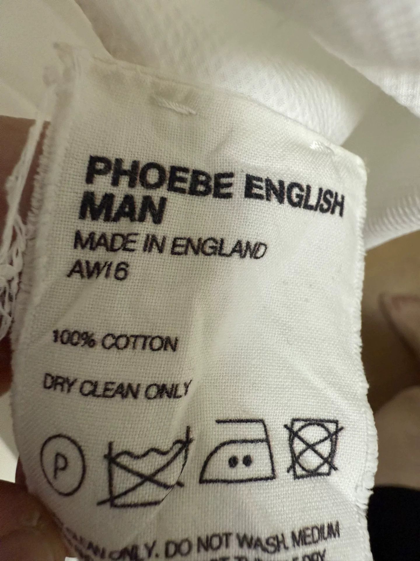 Phoebe English Phoebe English Man White Long Sleeve Shirt Size US M / EU 48-50 / 2 - 6 Thumbnail