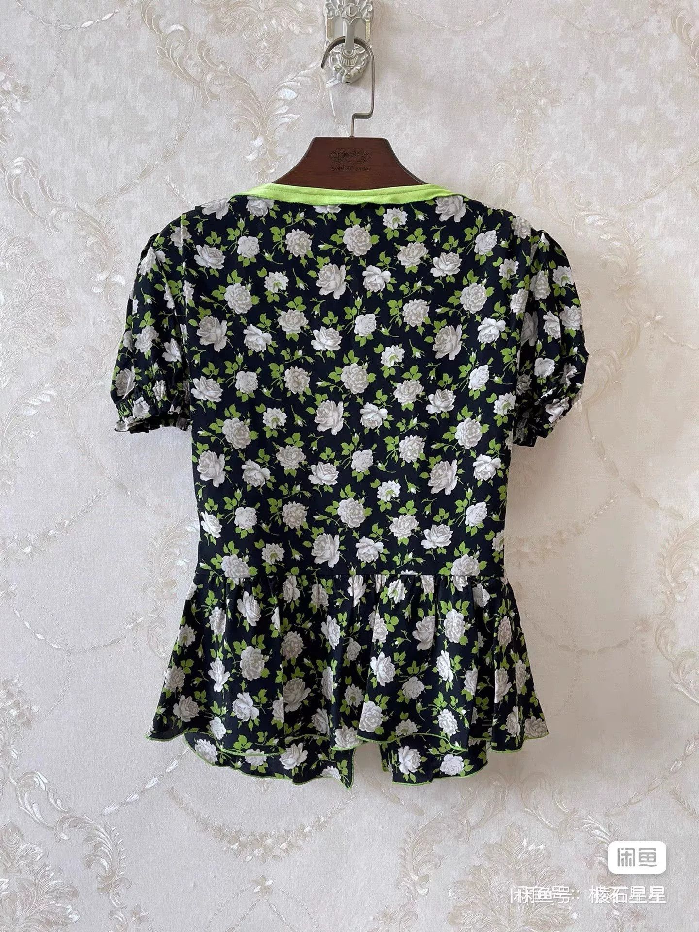 DGK DG Runway Silk Floral Blouse Size M / US 6-8 / IT 42-44 - 4 Thumbnail