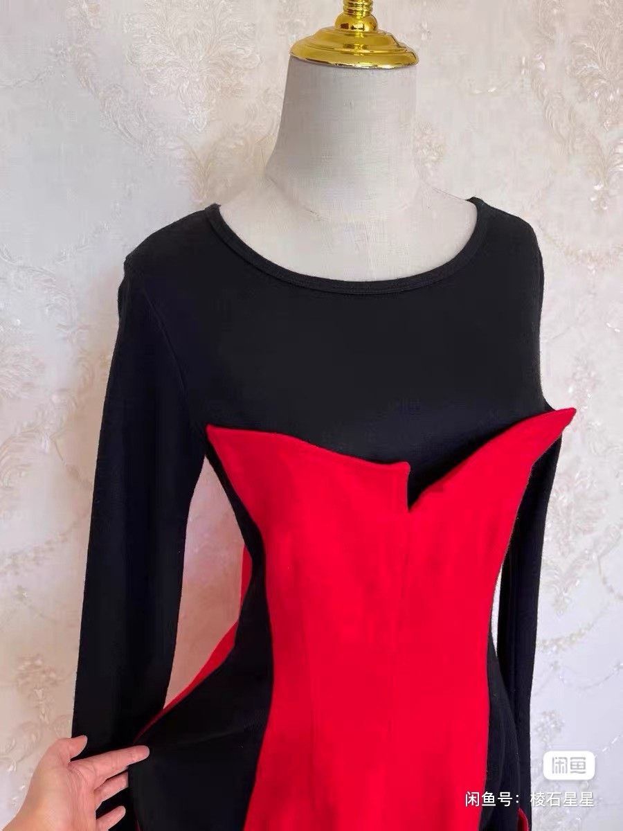 Y's Yohji Yamamoto Runway Figure-Flattering Dress Size M / US 6-8 / IT 42-44 - 6 Thumbnail