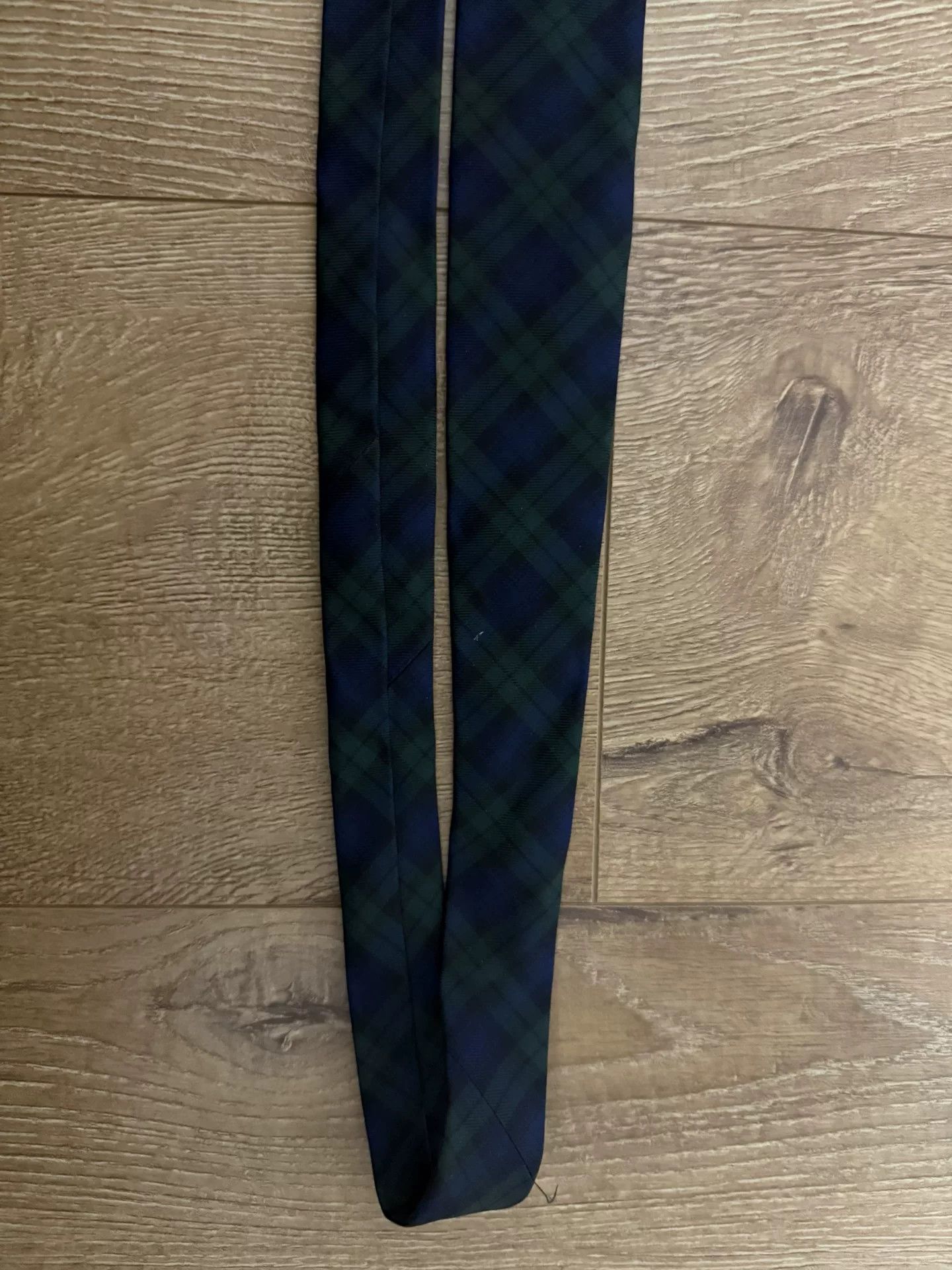 Prada Prada Black Green Plaid Tie Size ONE SIZE - 3 Thumbnail