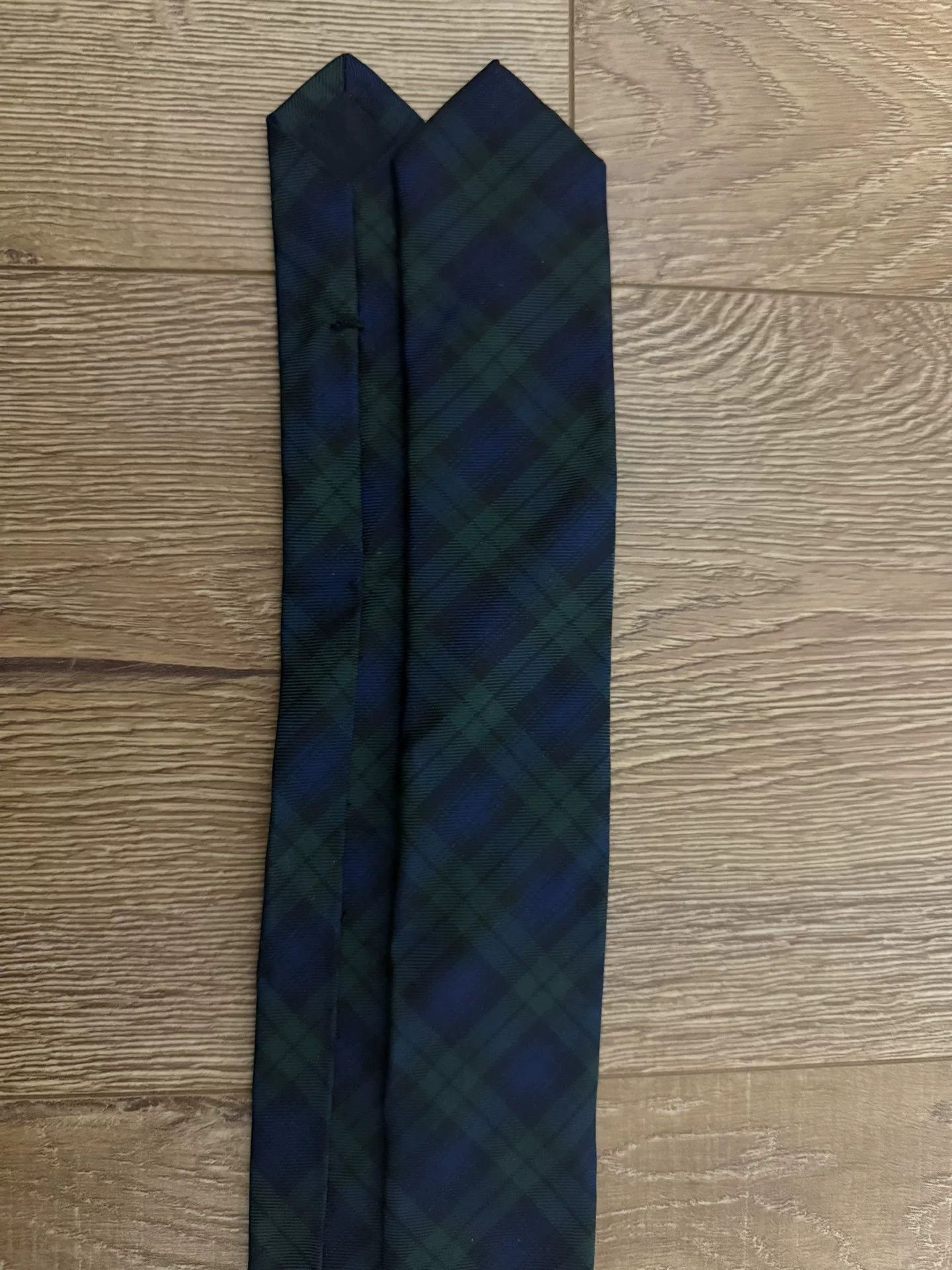 Prada Prada Black Green Plaid Tie Size ONE SIZE - 2 Thumbnail