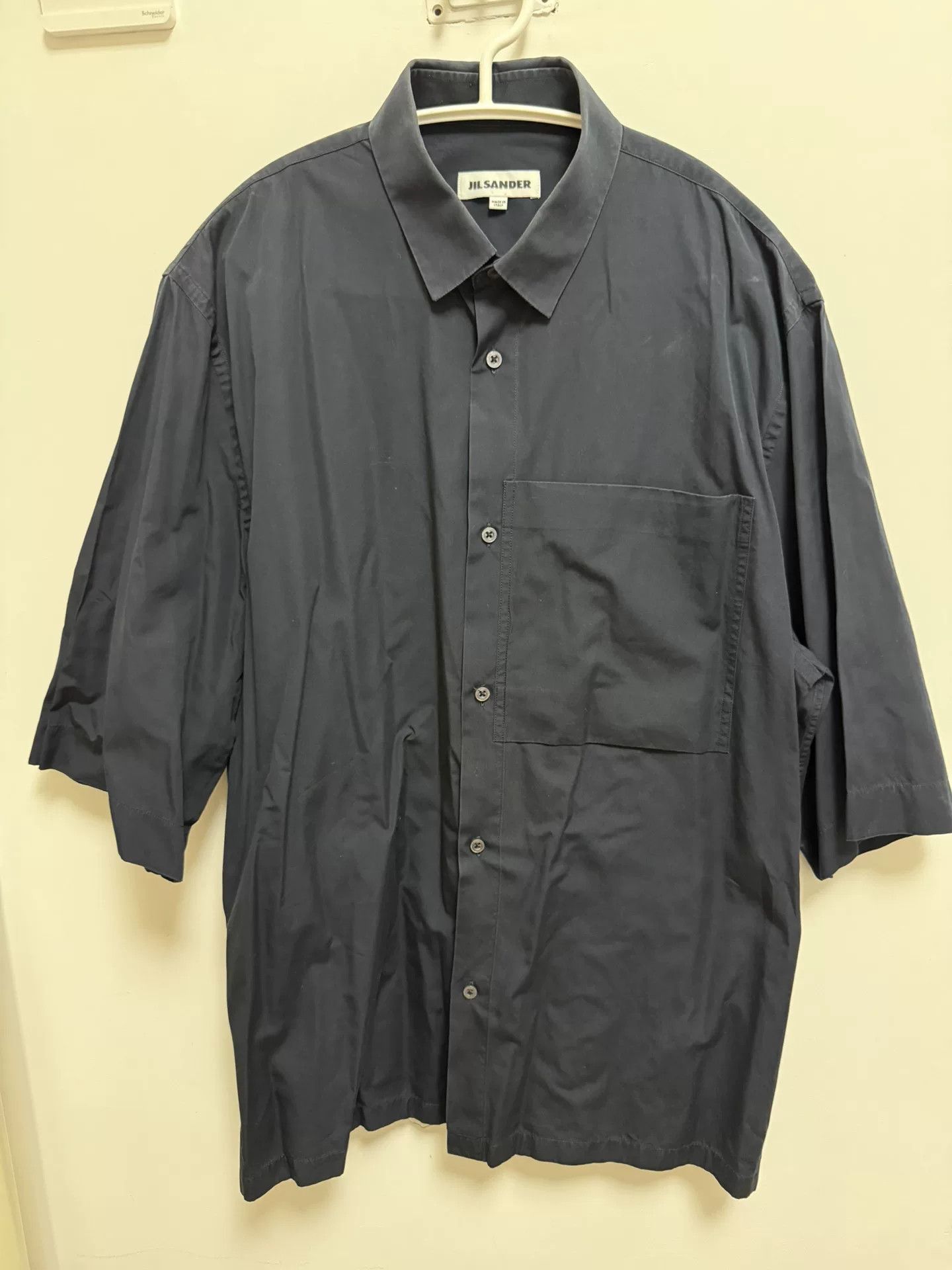 Jil Sander JIL SANDER Navy Cotton Shirt Italy Size US M / EU 48-50 / 2 - 2 Thumbnail