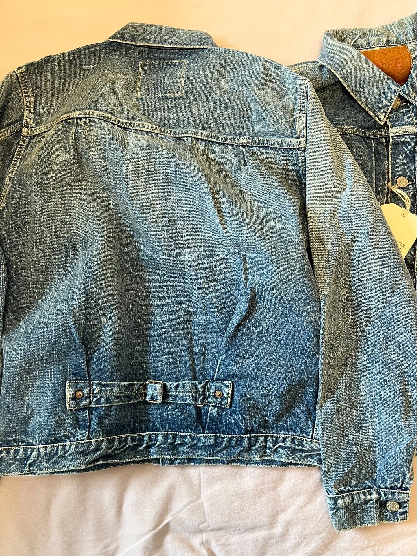 Full Count & Co. FULLCOUNT Washed Distressed Denim Jacket Size US XXS / EU 40 - 7 Thumbnail