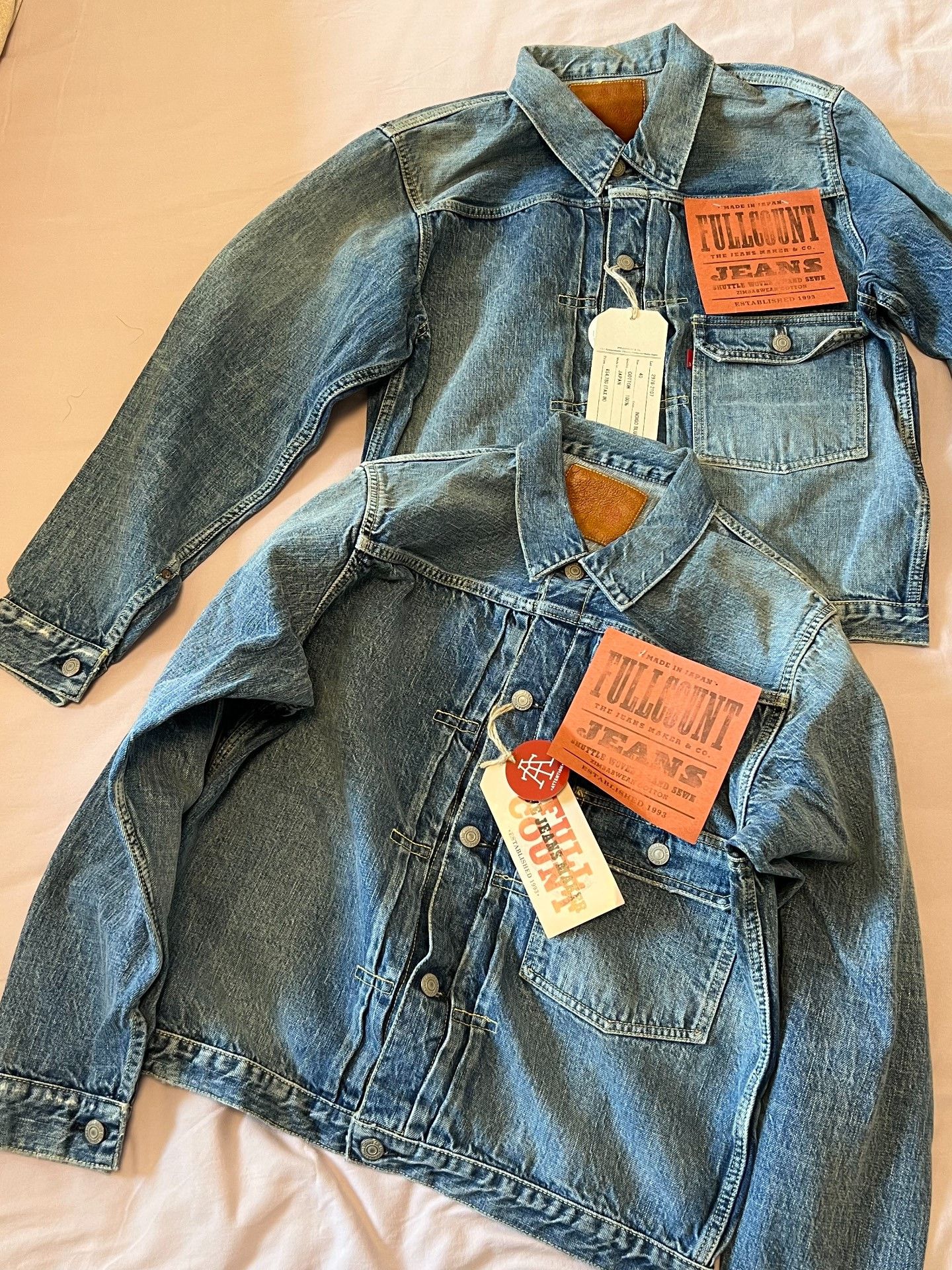 Full Count & Co. FULLCOUNT Washed Distressed Denim Jacket Size US XXS / EU 40 - 3 Thumbnail