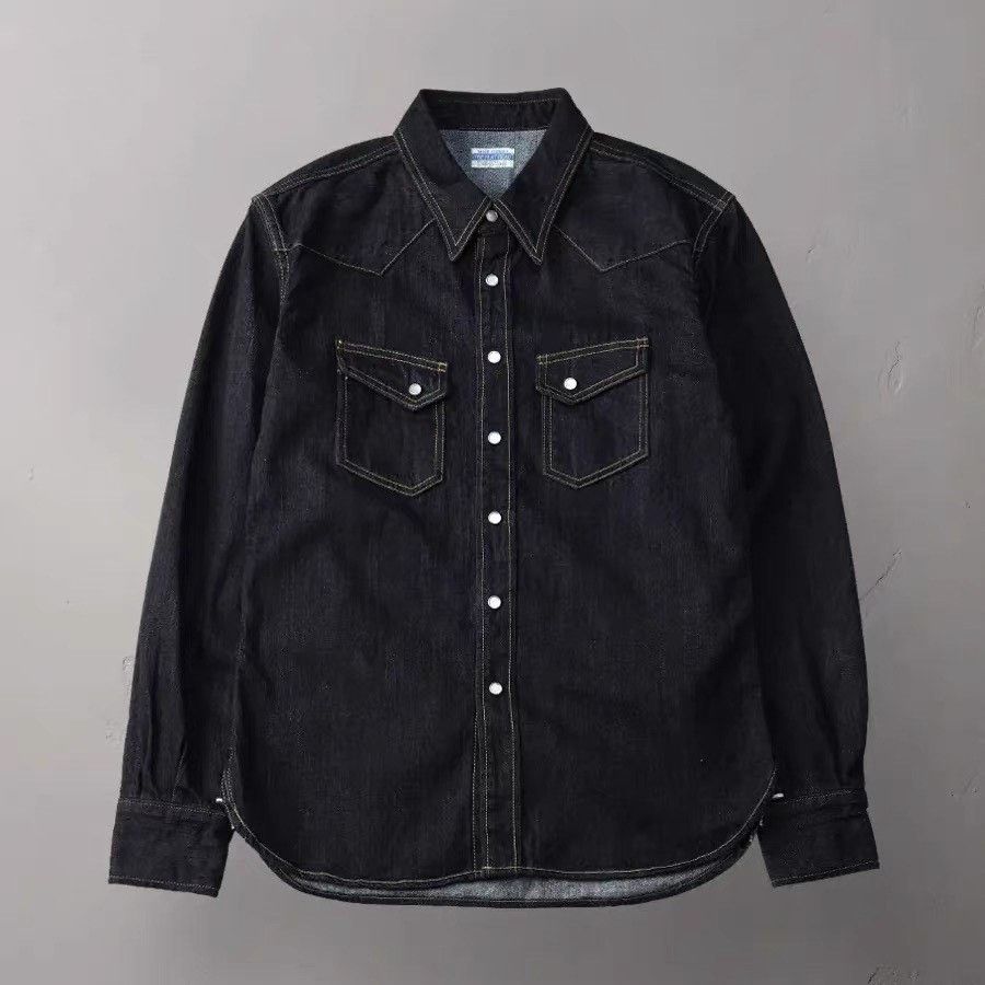 The Flat Head THE FLAT HEAD Classic Workwear Denim Shirt Size US XS / EU 42 / 0 - 4 Thumbnail