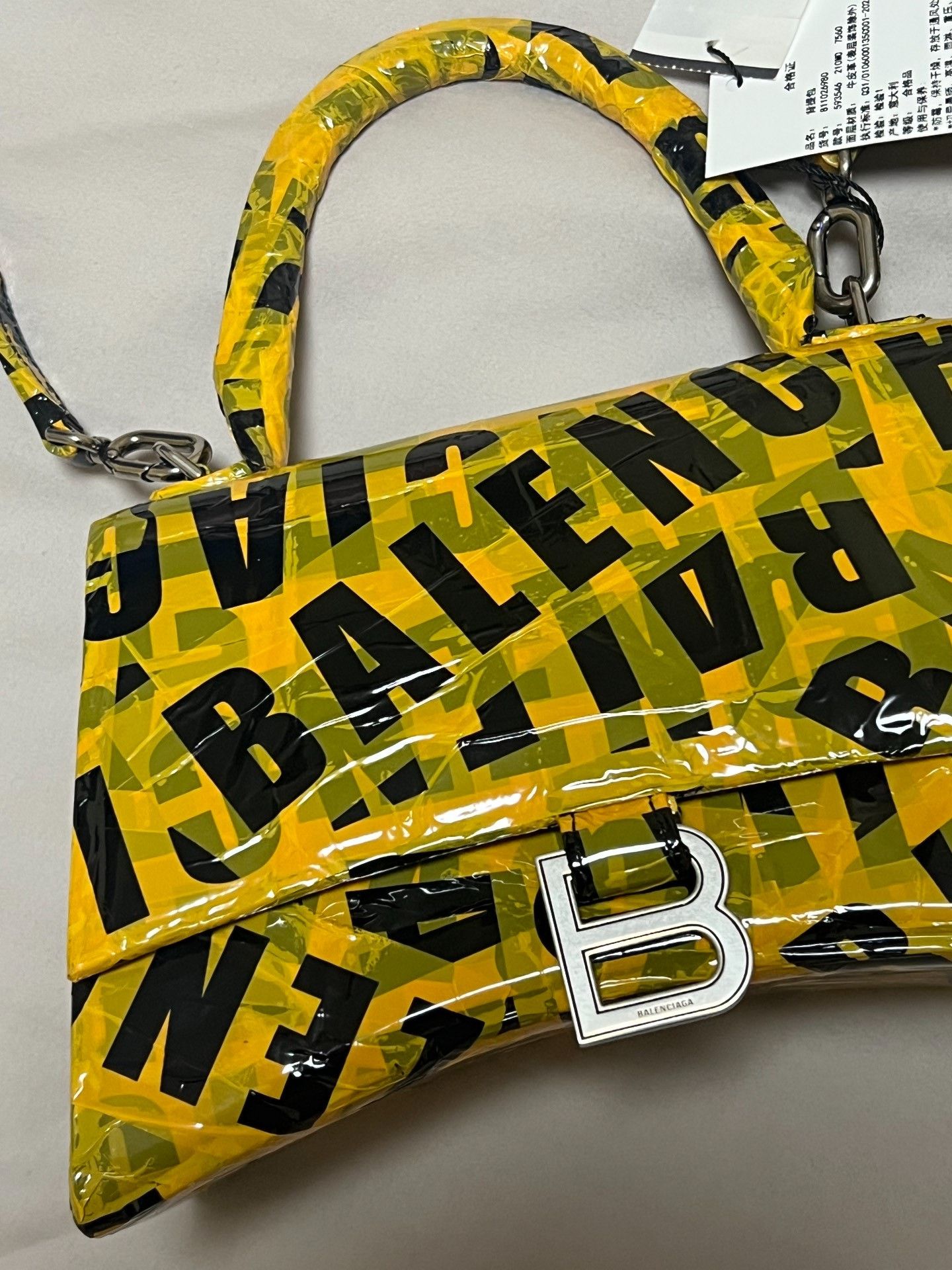 Balenciaga Balenciaga Hourglass S Logo Tape Bag Size ONE SIZE - 2 Thumbnail