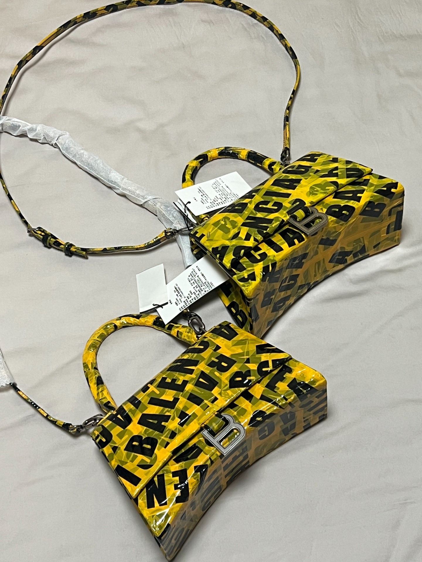 Balenciaga Balenciaga Hourglass S Logo Tape Bag Size ONE SIZE - 5 Thumbnail