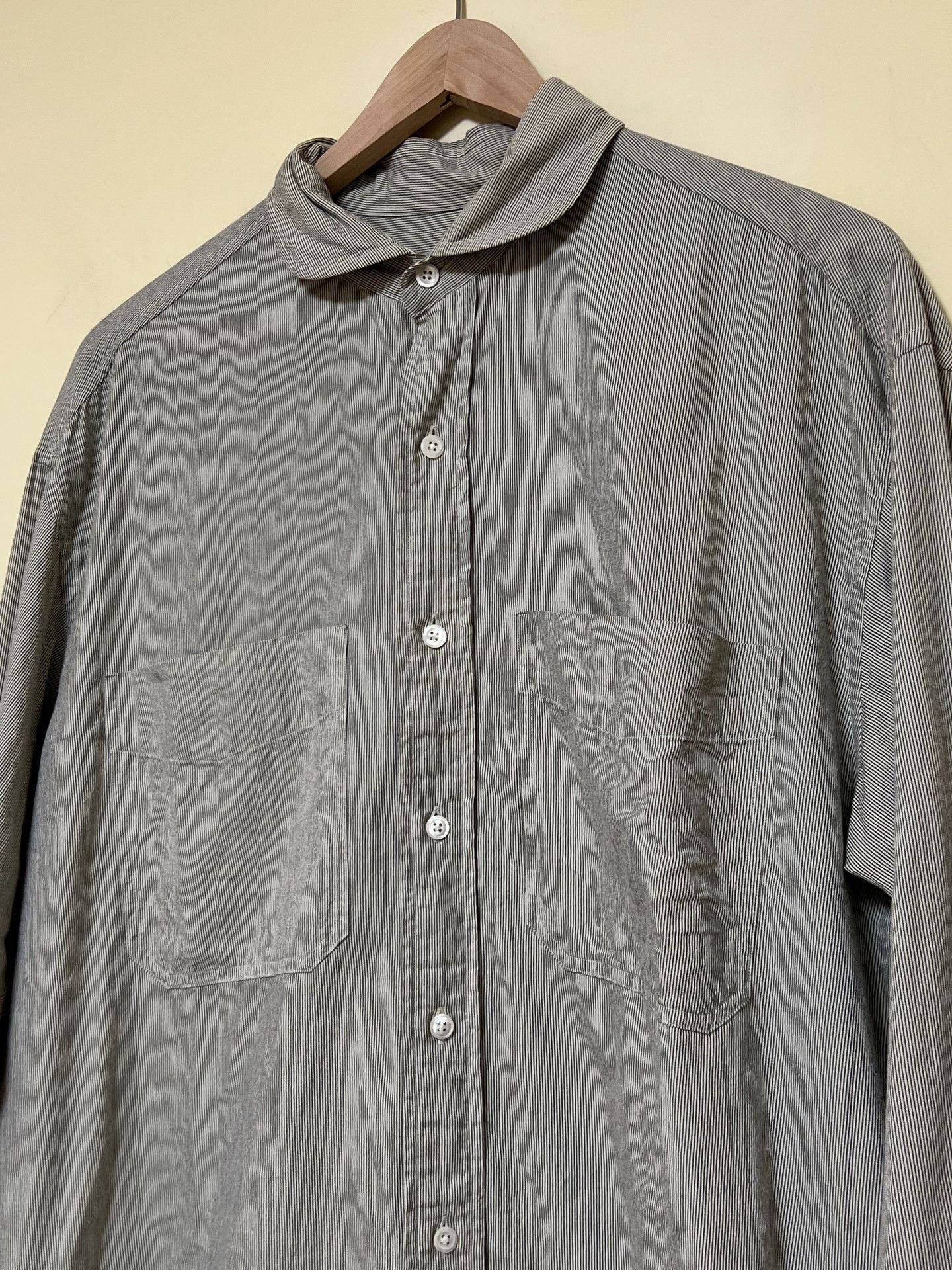 Porter Classic Porter Classic Wide Pocket Stripe Shirt Size US M / EU 48-50 / 2 - 2 Thumbnail