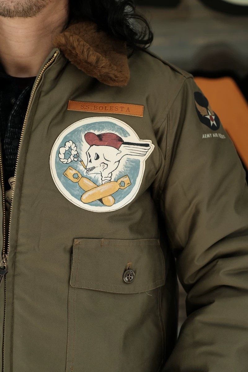 Buzz Rickson's Buzz Rickson's B10 Alpaca Flight Jacket Size US XXS / EU 40 - 5 Thumbnail