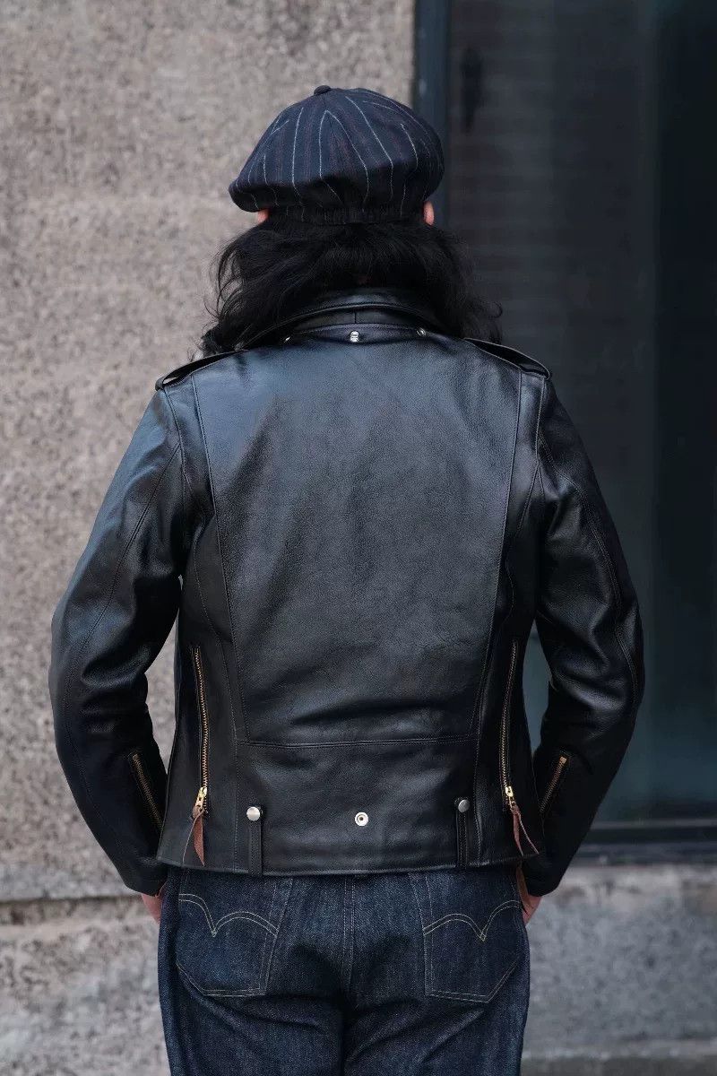 DOUBLE HELIX Double Helix J24 Polish Horse Leather Jacket Size US XS / EU 42 / 0 - 9 Thumbnail