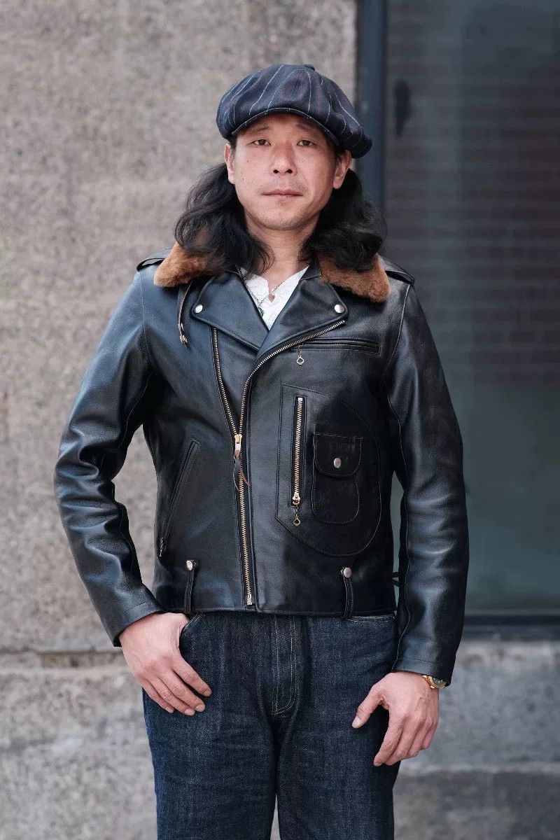 DOUBLE HELIX Double Helix J24 Polish Horse Leather Jacket Size US XS / EU 42 / 0 - 5 Thumbnail