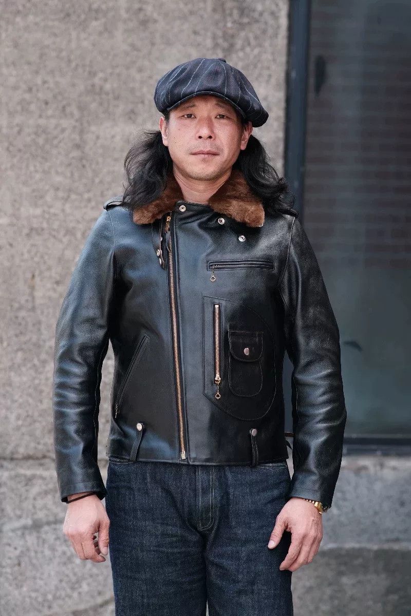 DOUBLE HELIX Double Helix J24 Polish Horse Leather Jacket Size US XS / EU 42 / 0 - 7 Thumbnail