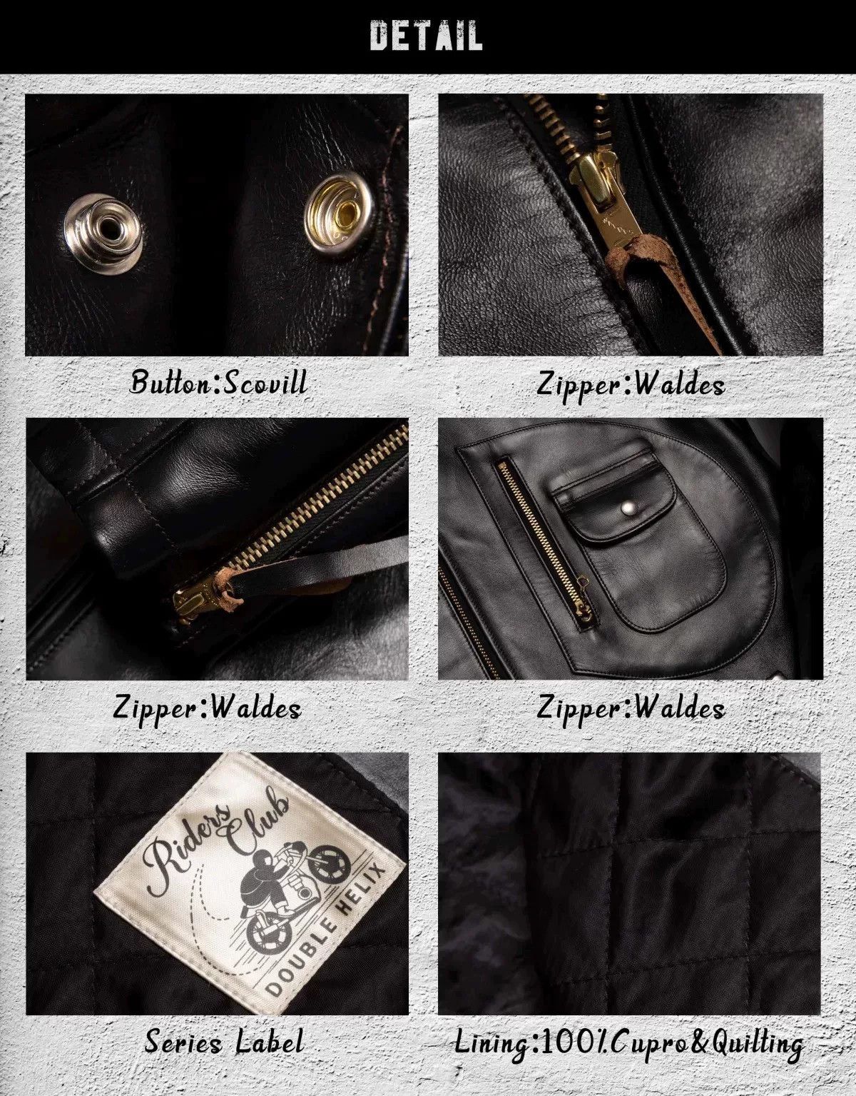 DOUBLE HELIX Double Helix J24 Polish Horse Leather Jacket Size US XS / EU 42 / 0 - 2 Thumbnail