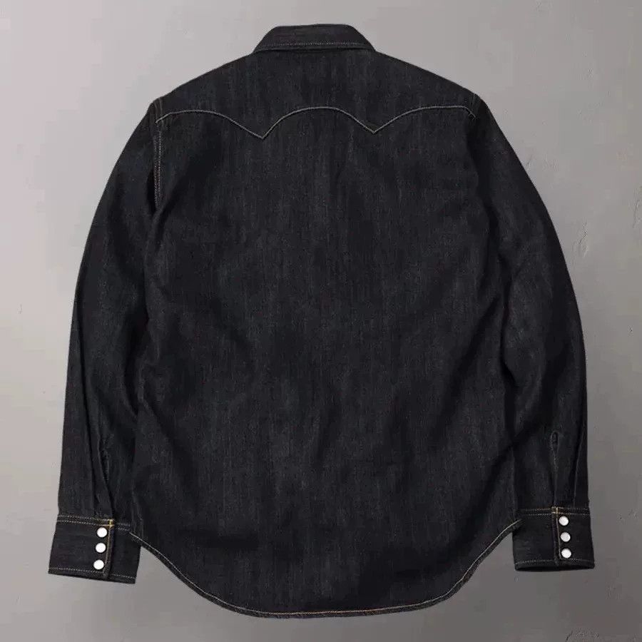 The Flat Head The Flat Head Classic Western Denim Shirt Size US S / EU 44-46 / 1 - 2 Thumbnail