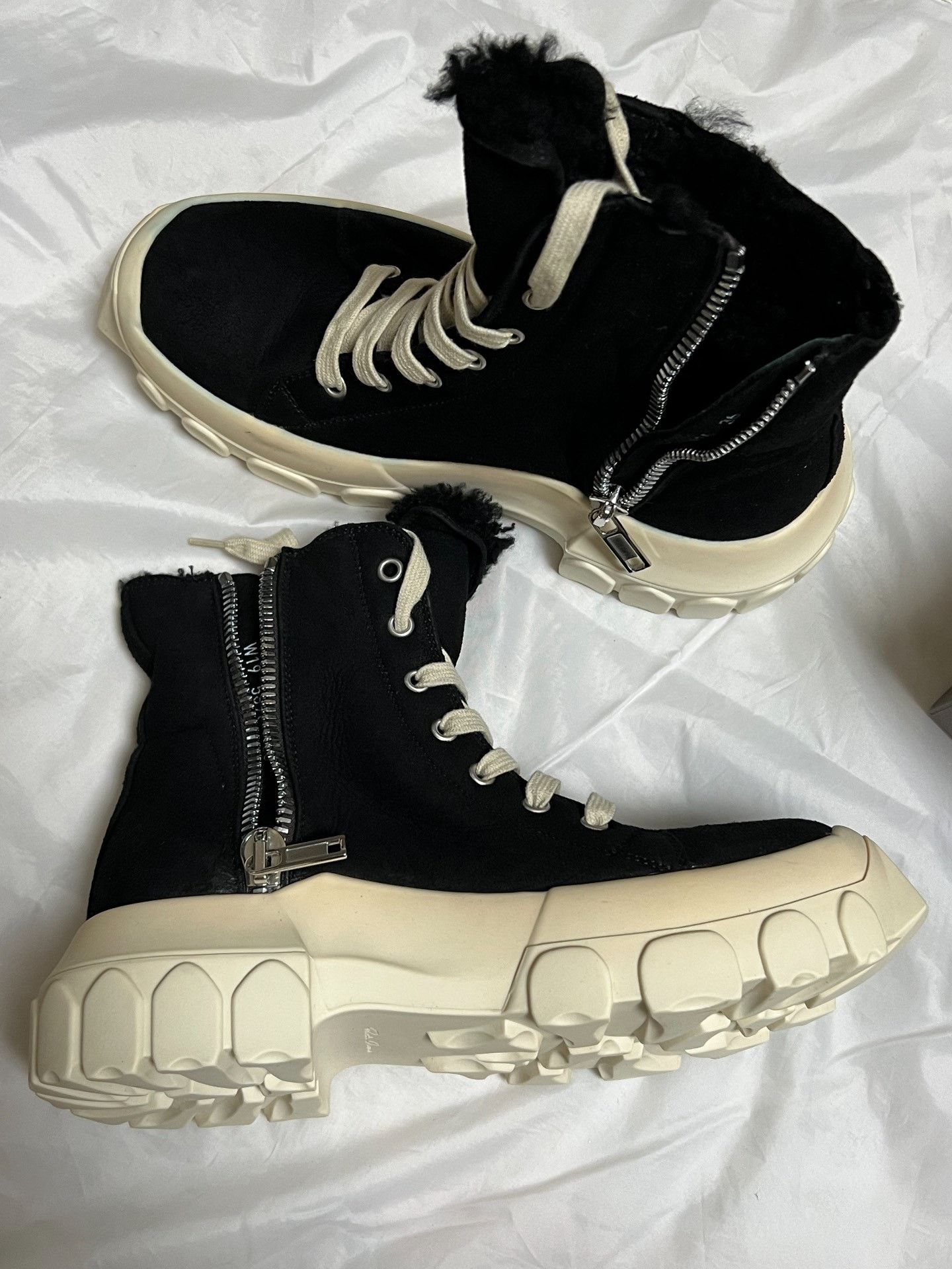 Rick Owens Rick Owens Shearling-Lined Sneakers Size US 5 / IT 35 - 4 Thumbnail