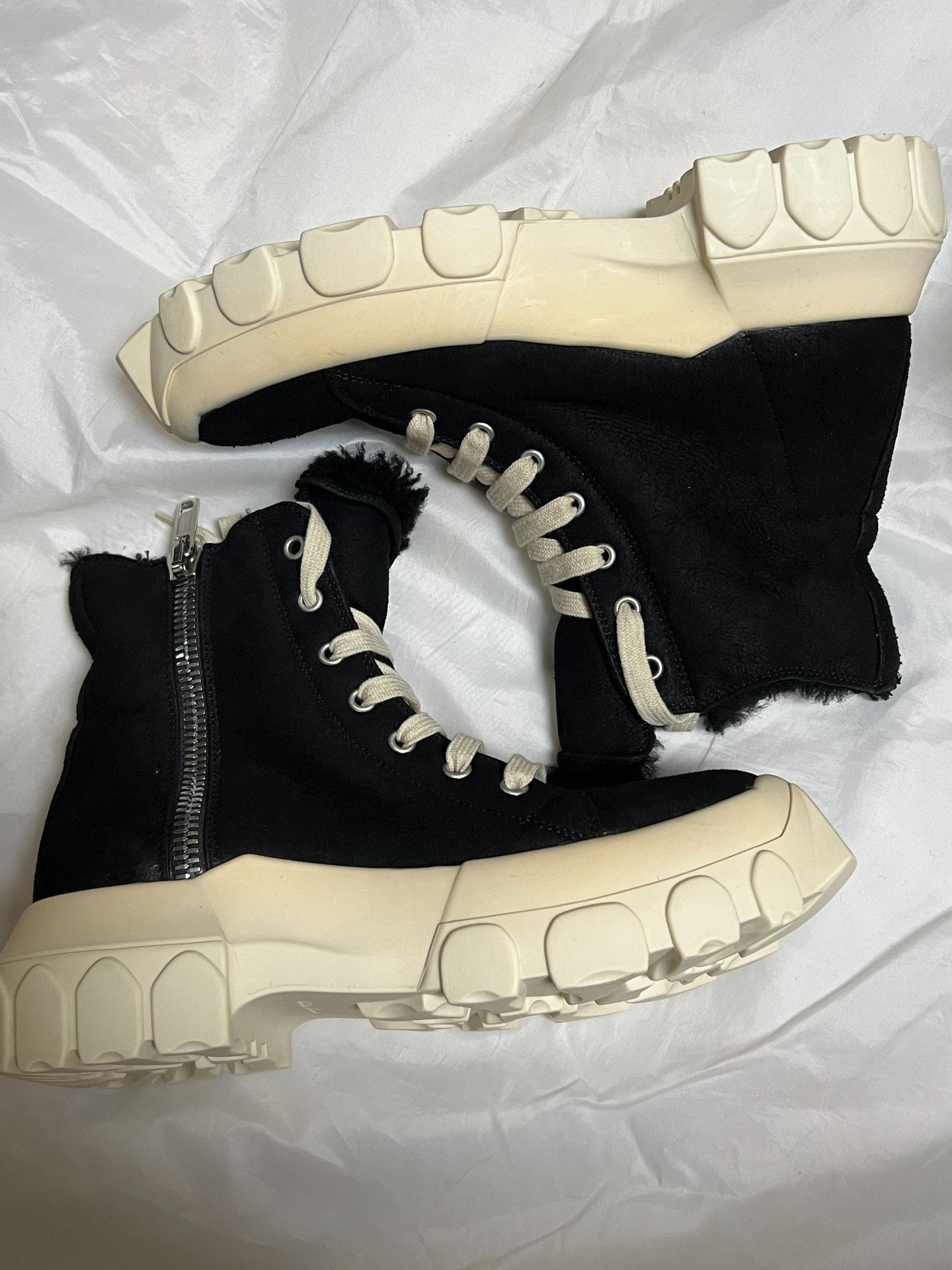Rick Owens Rick Owens Shearling-Lined Sneakers Size US 5 / IT 35 - 2 Thumbnail