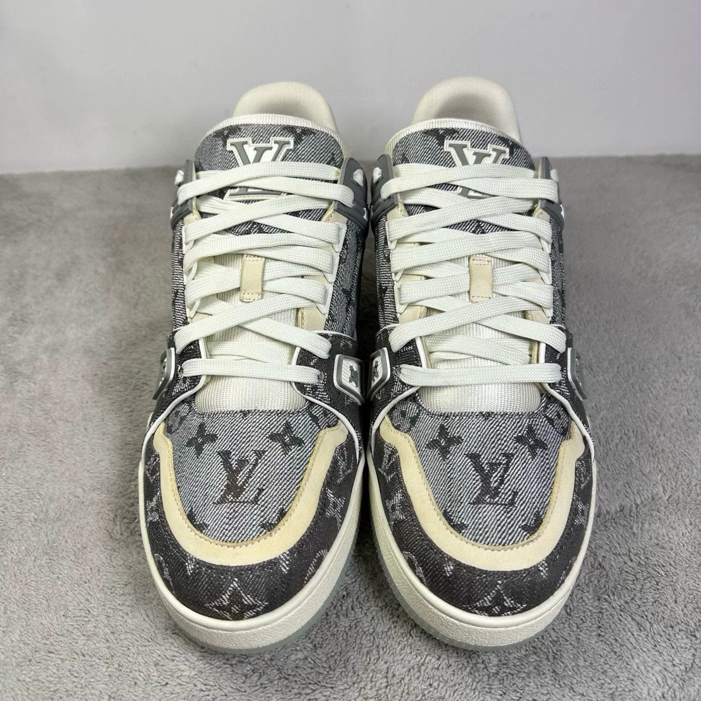 Louis Vuitton Louis Vuitton Training Denim White Lowtop Sneakers 43 Men Size US 10 / EU 43 - 2 Thumbnail