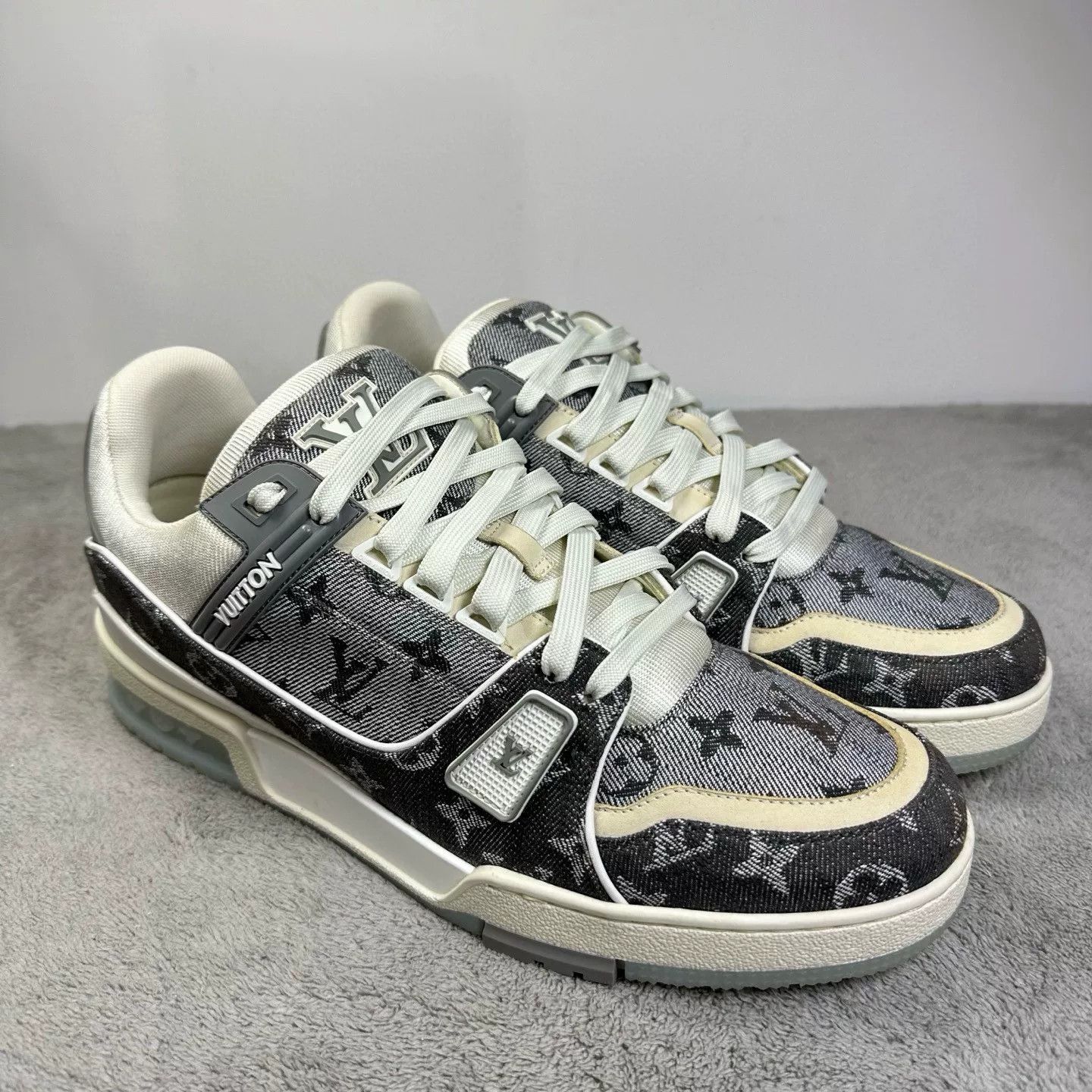 Louis Vuitton Louis Vuitton Training Denim White Lowtop Sneakers 43 Men Size US 10 / EU 43 - 3 Thumbnail