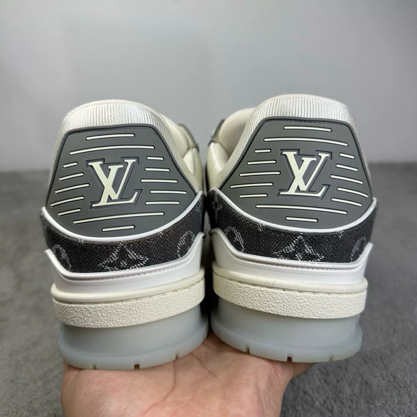 Louis Vuitton Louis Vuitton Training Denim White Lowtop Sneakers 43 Men Size US 10 / EU 43 - 5 Thumbnail