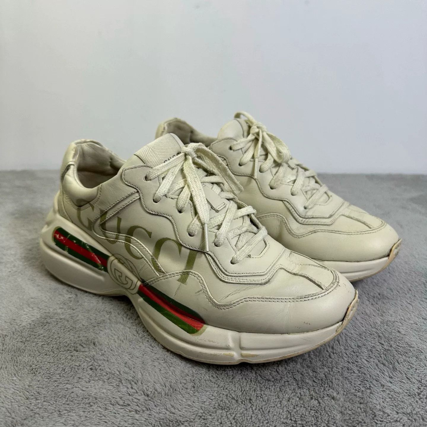 Gucci Gucci Retro White Lowtop Sneakers 41 Men Size US 8.5 / EU 41-42 - 3 Thumbnail