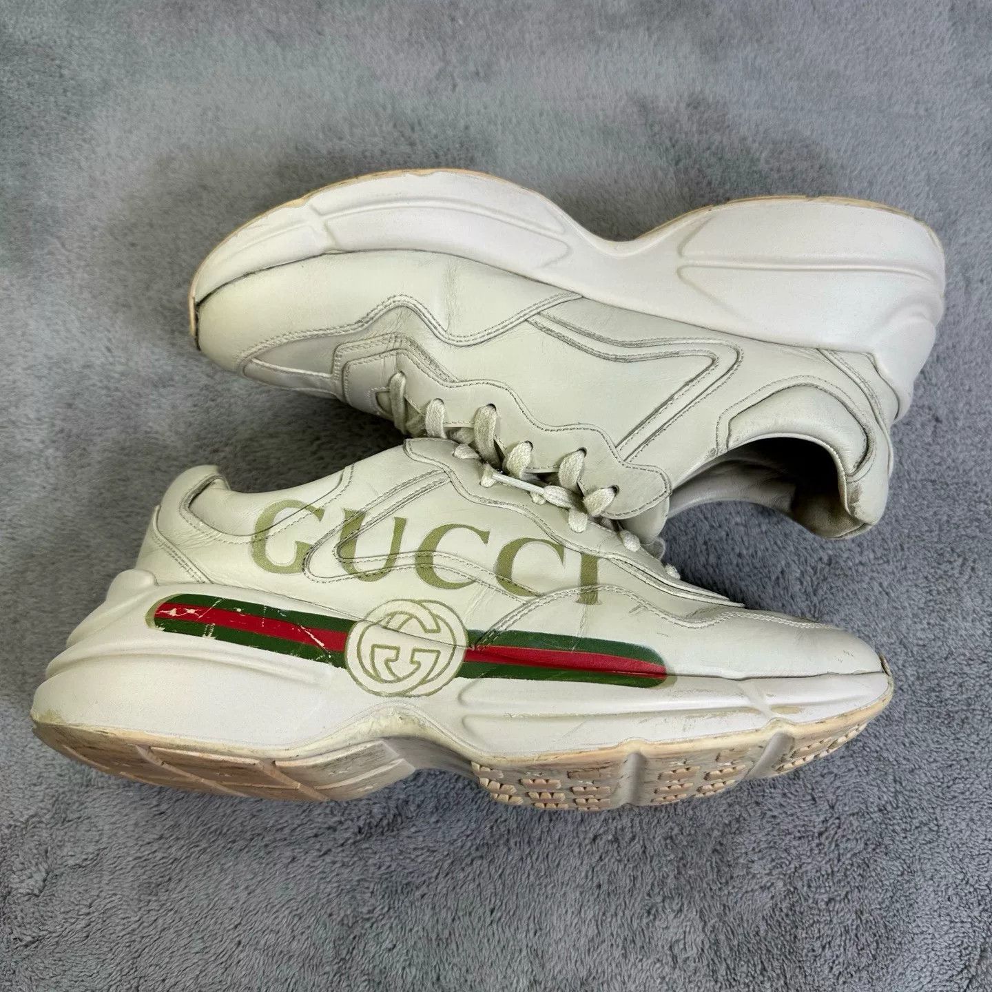 Gucci Gucci Retro White Lowtop Sneakers 41 Men Size US 8.5 / EU 41-42 - 4 Thumbnail