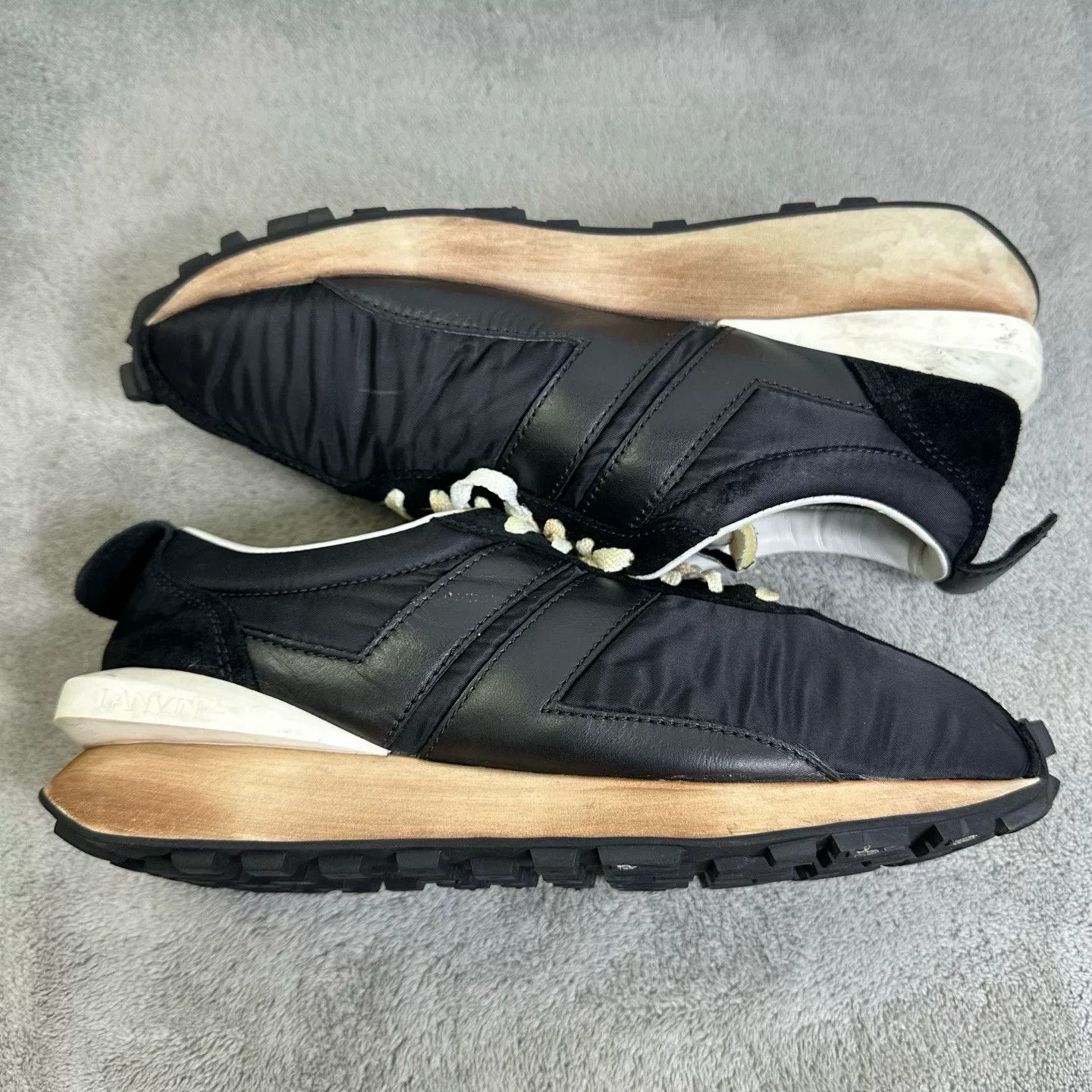 Lanvin Lanvin Black Lowtop Sneakers 44 Men Size US 10.5 / EU 43-44 - 4 Thumbnail