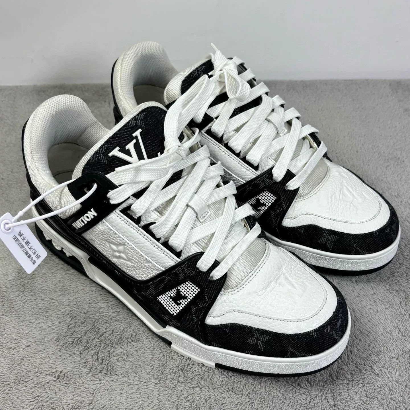 Louis Vuitton Louis Vuitton Training Denim Black Lowtop Sneakers 40 Men Size US 7.5 / EU 40-41 - 3 Thumbnail