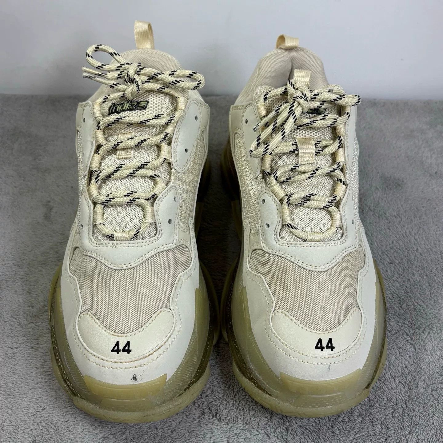 Balenciaga Balenciaga Clear Beige Lowtop Sneakers S Men Size US 10 / EU 43 - 2 Thumbnail