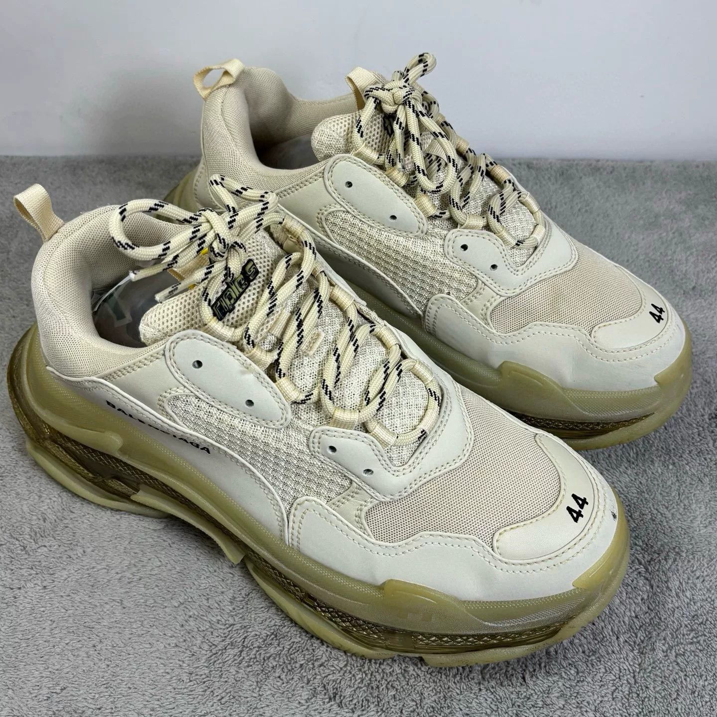 Balenciaga Balenciaga Clear Beige Lowtop Sneakers S Men Size US 10 / EU 43 - 3 Thumbnail