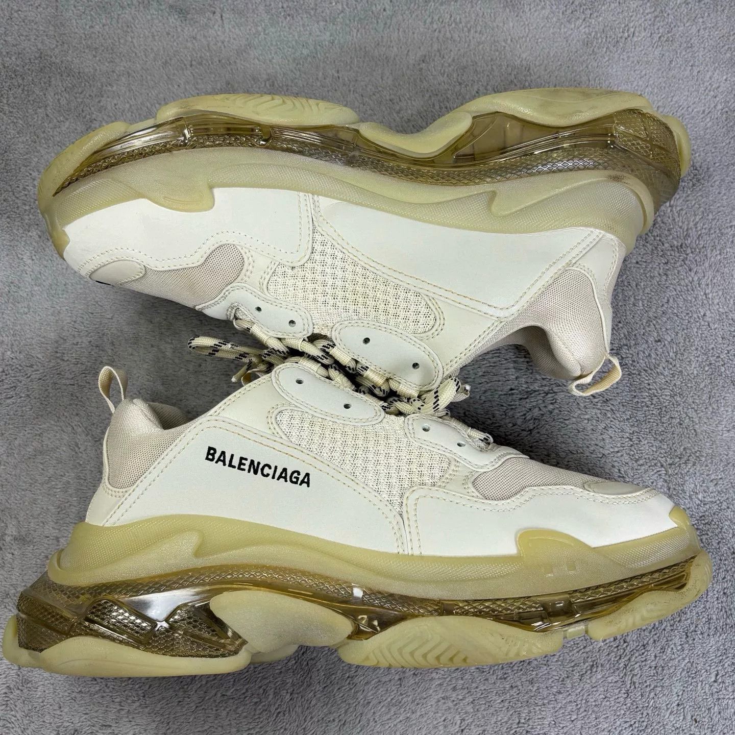 Balenciaga Balenciaga Clear Beige Lowtop Sneakers S Men Size US 10 / EU 43 - 4 Thumbnail
