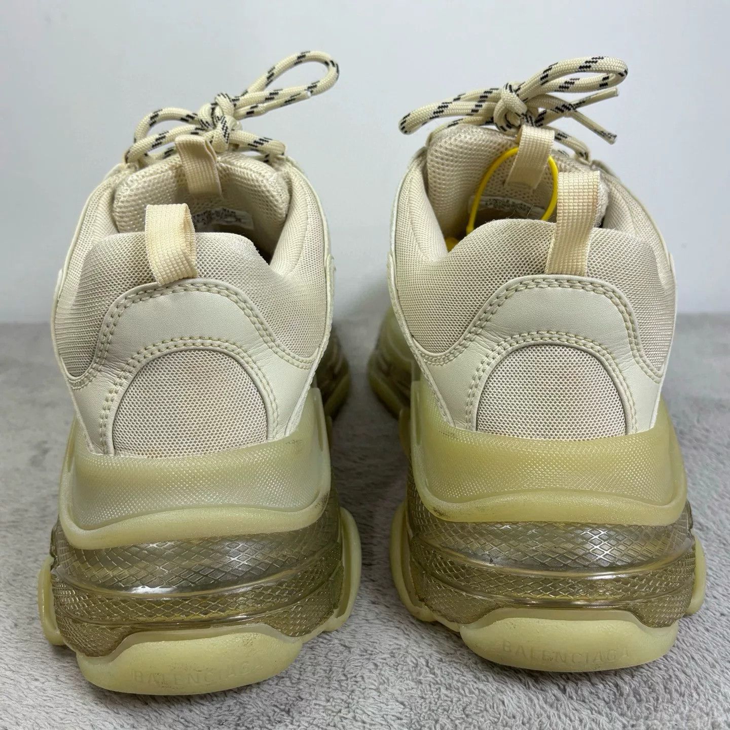 Balenciaga Balenciaga Clear Beige Lowtop Sneakers S Men Size US 10 / EU 43 - 6 Thumbnail