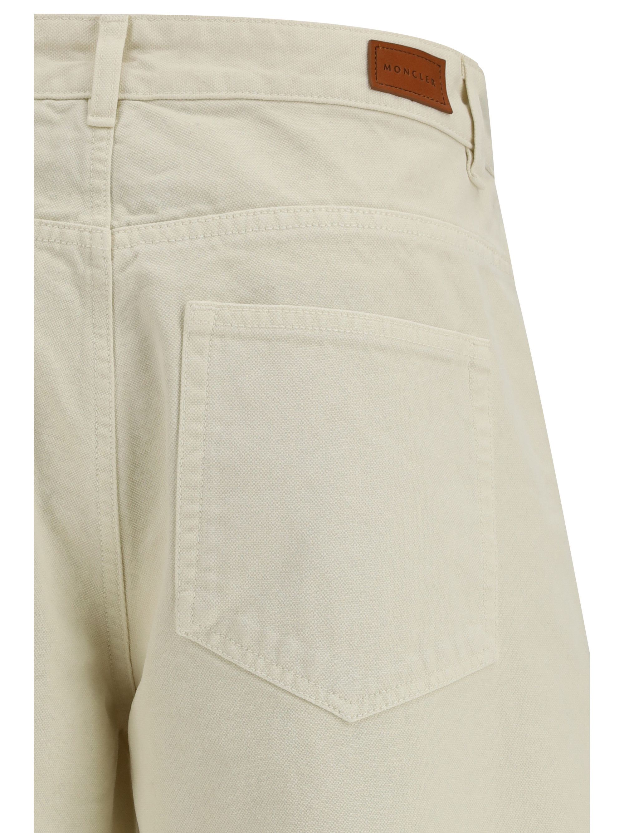 Moncler Cotton Trousers Size 28" / US 6 / IT 42 - 3 Thumbnail