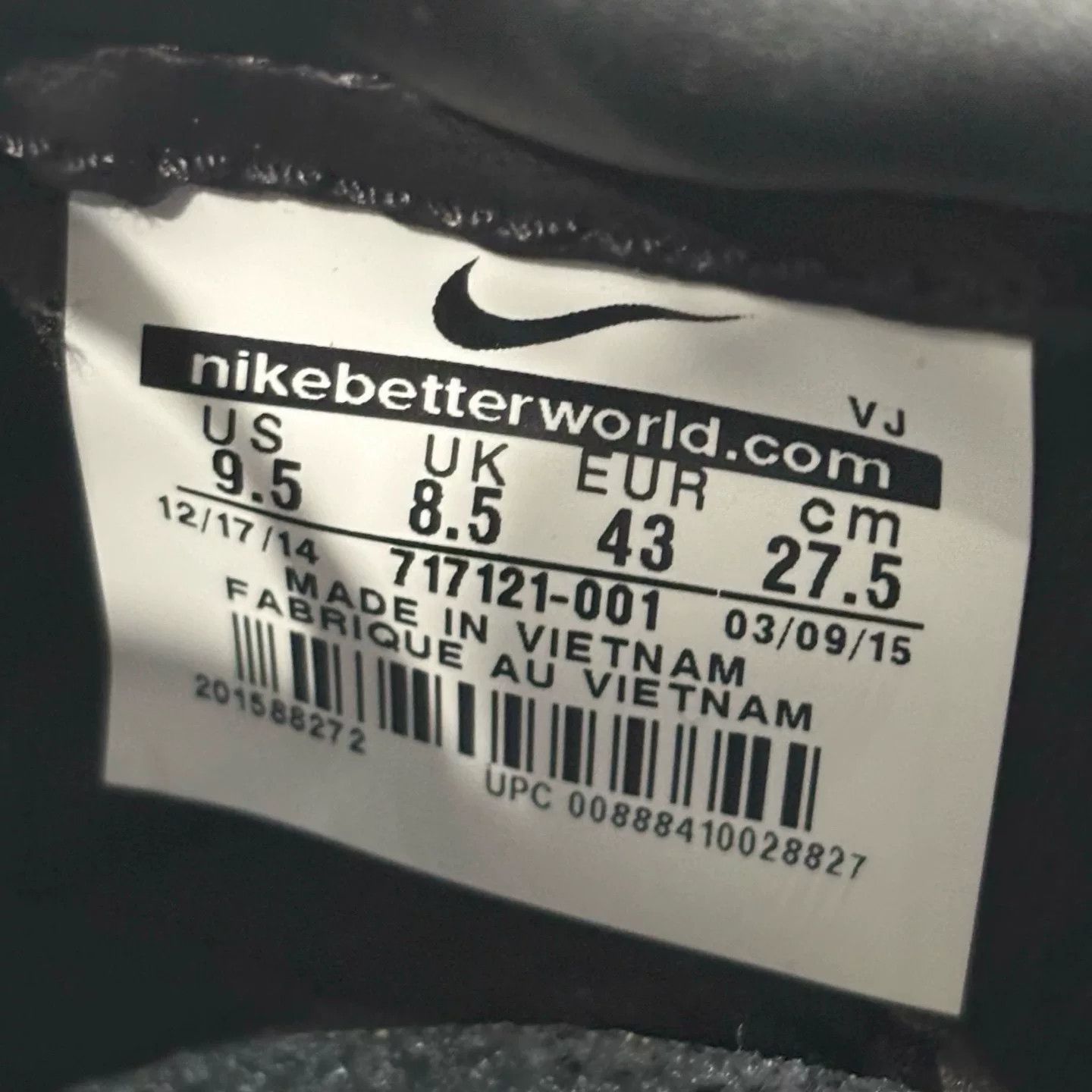 Nike Nike Black Lowtop Sneakers 43 Men Size US 10 / EU 43 - 7 Thumbnail