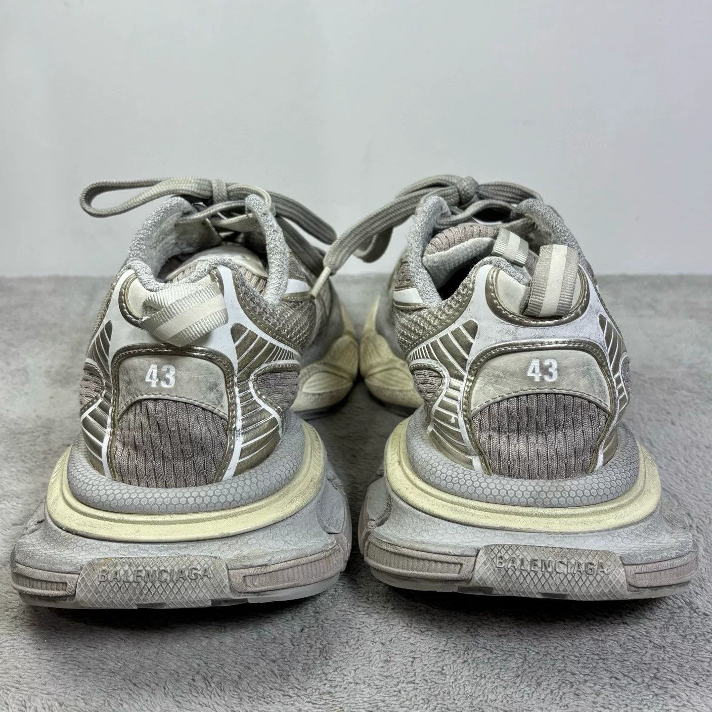 Balenciaga Balenciaga Mesh Beige Lowtop Sneakers XXXL Men Size US 10 / EU 43 - 6 Thumbnail