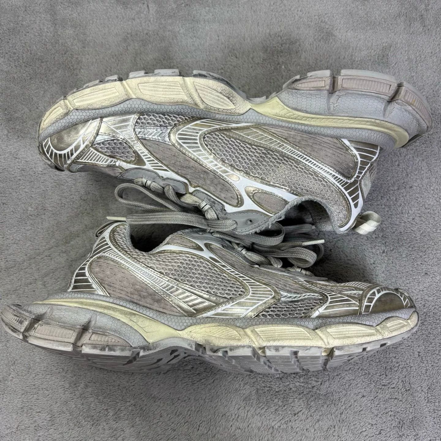 Balenciaga Balenciaga Mesh Beige Lowtop Sneakers XXXL Men Size US 10 / EU 43 - 4 Thumbnail
