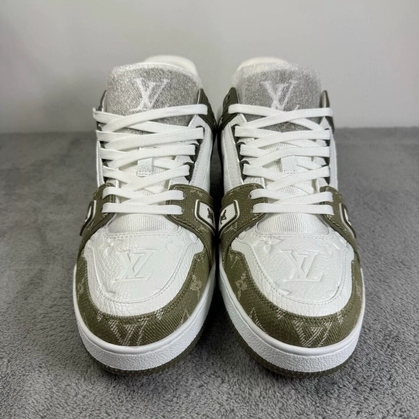 Louis Vuitton Louis Vuitton Training Denim Green Lowtop Sneakers 42 Men Size US 9 / EU 42 - 2 Thumbnail