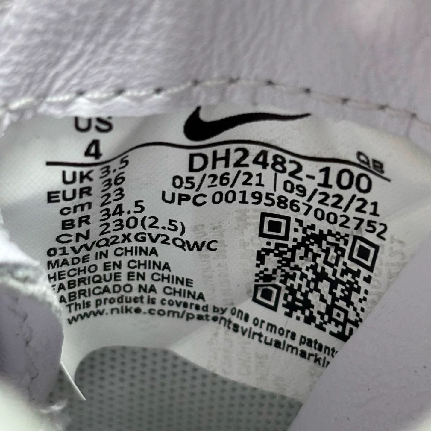 Nike Nike White Lowtop Sneakers 36 Men Size US 5 / EU 37 - 7 Thumbnail