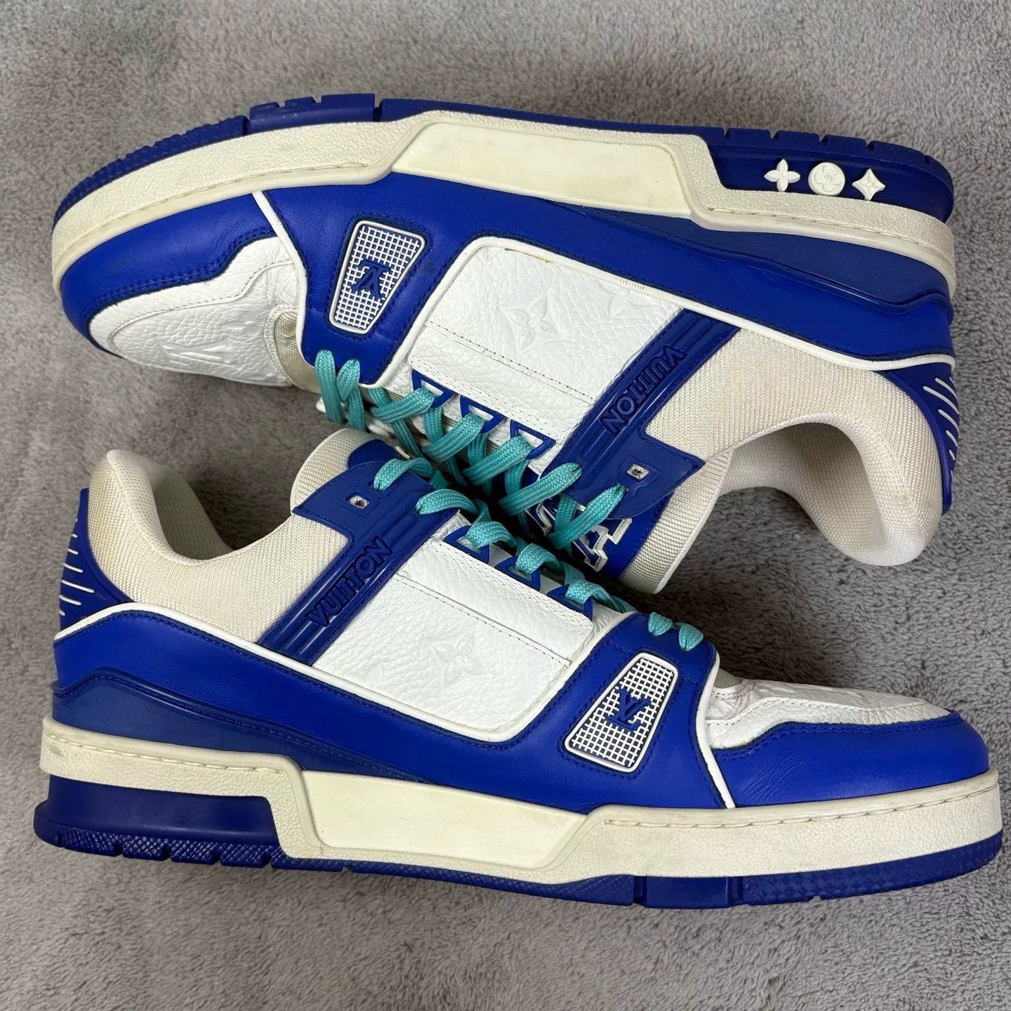 Louis Vuitton Louis Vuitton Training Blue Lowtop Sneakers 42 Men Size US 9 / EU 42 - 4 Thumbnail