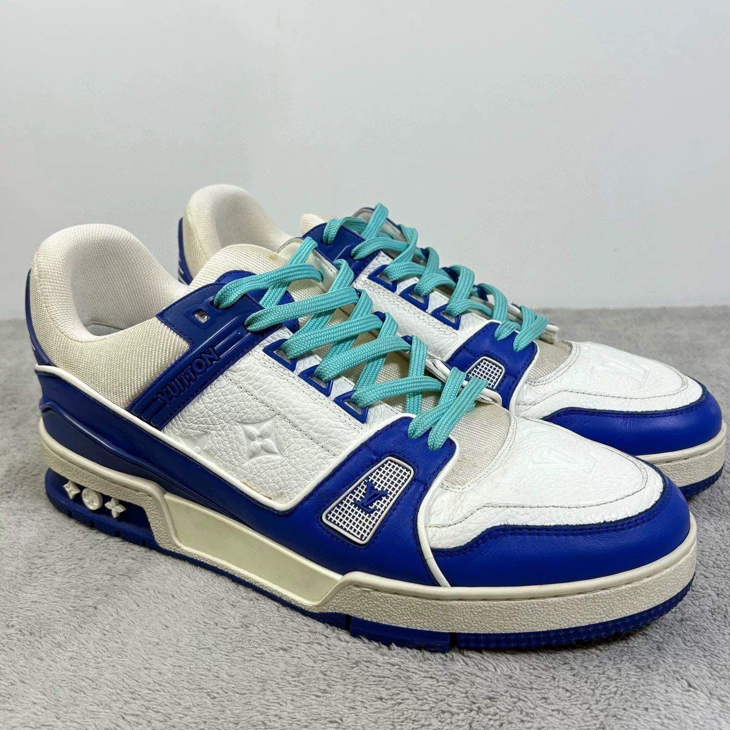 Louis Vuitton Louis Vuitton Training Blue Lowtop Sneakers 42 Men Size US 9 / EU 42 - 3 Thumbnail