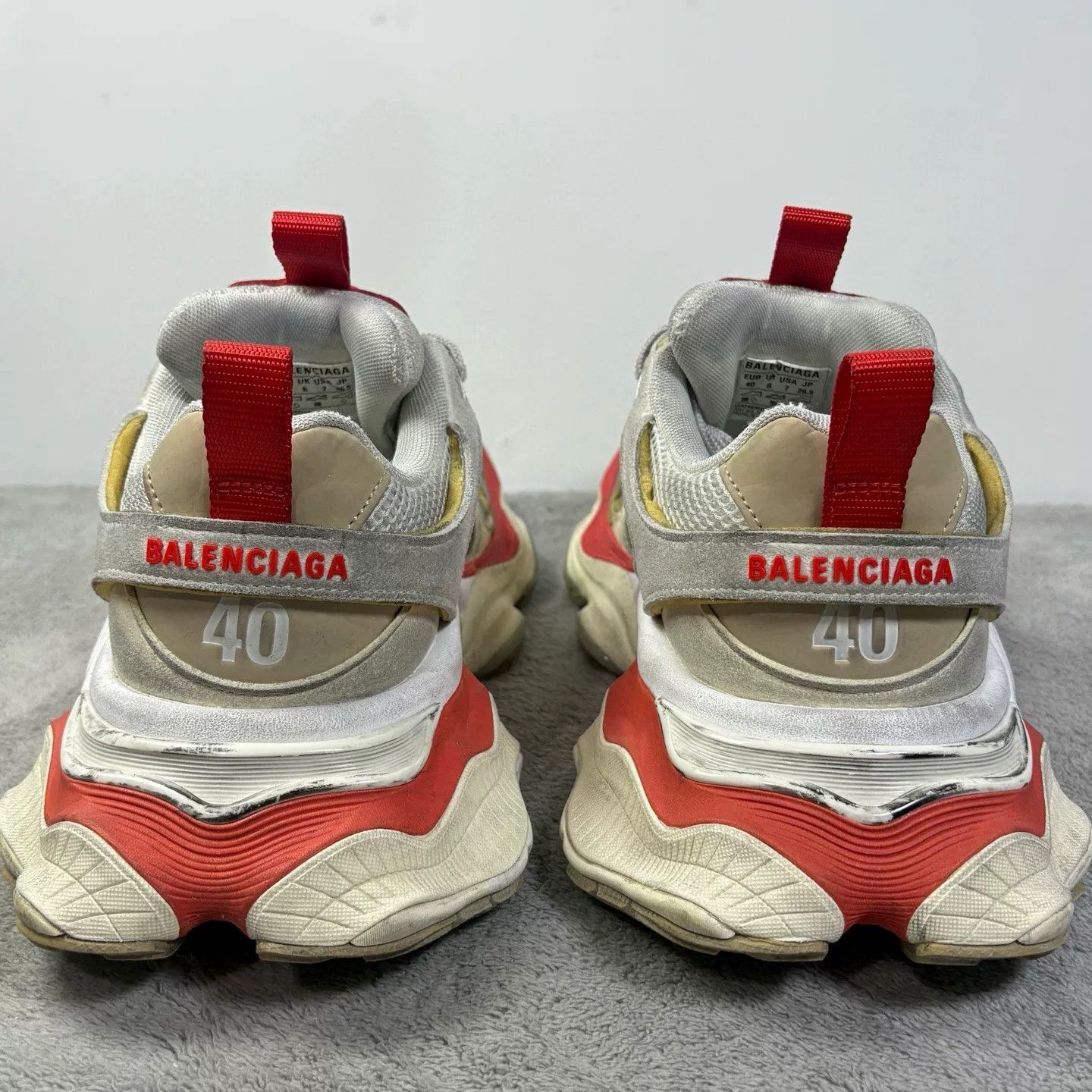 Balenciaga Balenciaga Cargo Red Lowtop Sneakers 40 Men Size US 7.5 / EU 40-41 - 6 Thumbnail