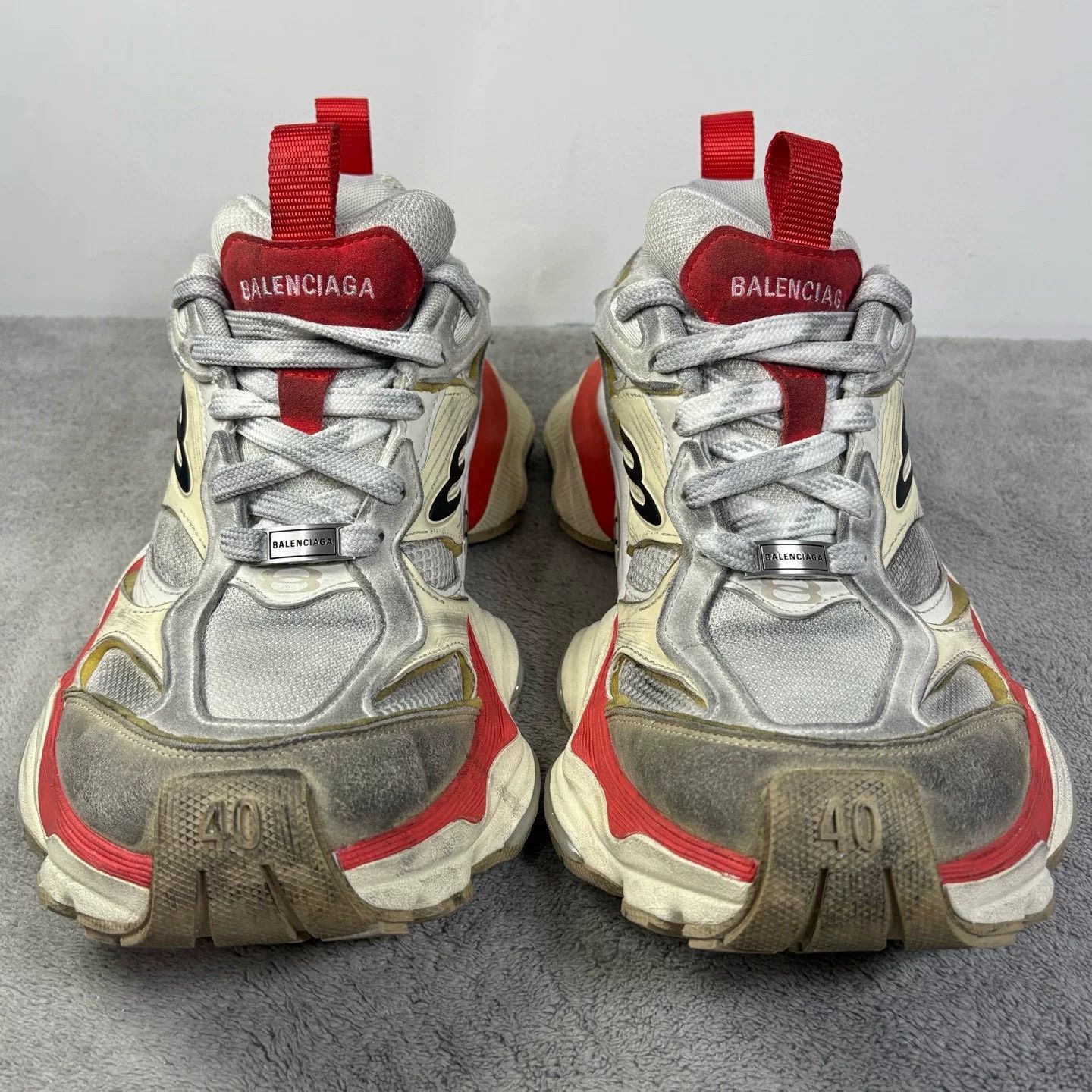 Balenciaga Balenciaga Cargo Red Lowtop Sneakers 40 Men Size US 7.5 / EU 40-41 - 2 Thumbnail