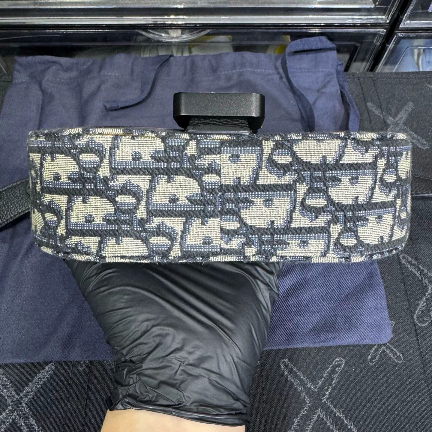 Dior Dior Leather Printed Black Bag 45.5 Men Size ONE SIZE - 4 Thumbnail