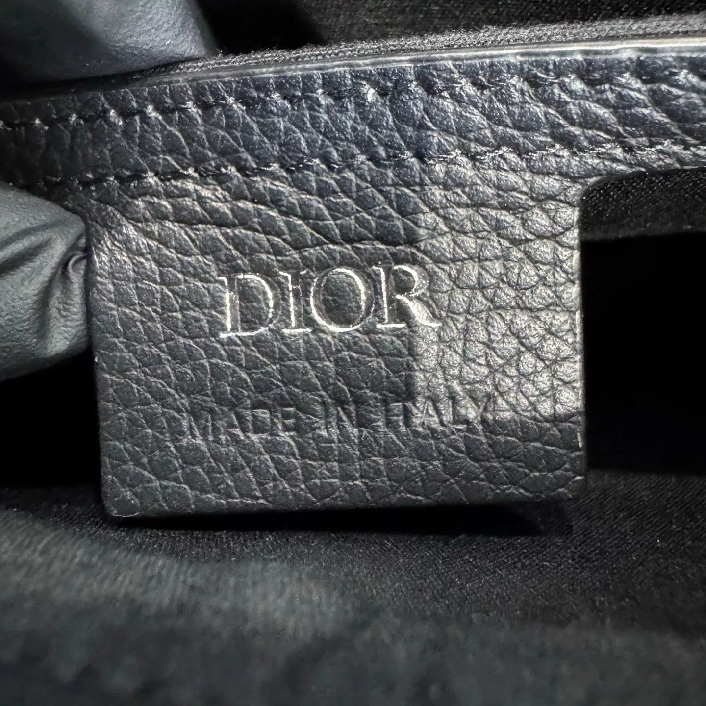 Dior Dior Leather Printed Black Bag 45.5 Men Size ONE SIZE - 7 Thumbnail