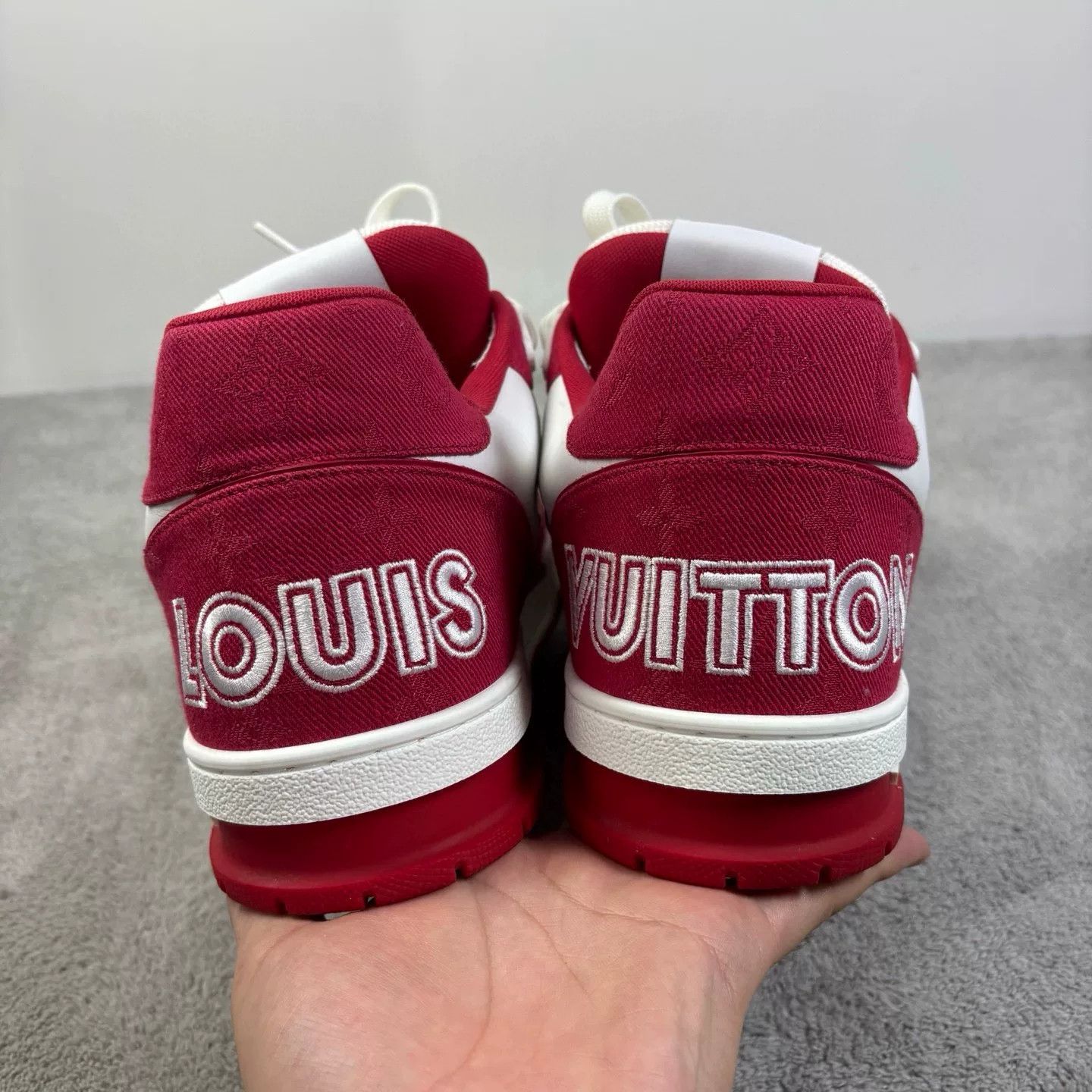 Louis Vuitton Louis Vuitton Training Red Lowtop Sneakers 43.5 Men Size US 10.5 / EU 43-44 - 7 Thumbnail