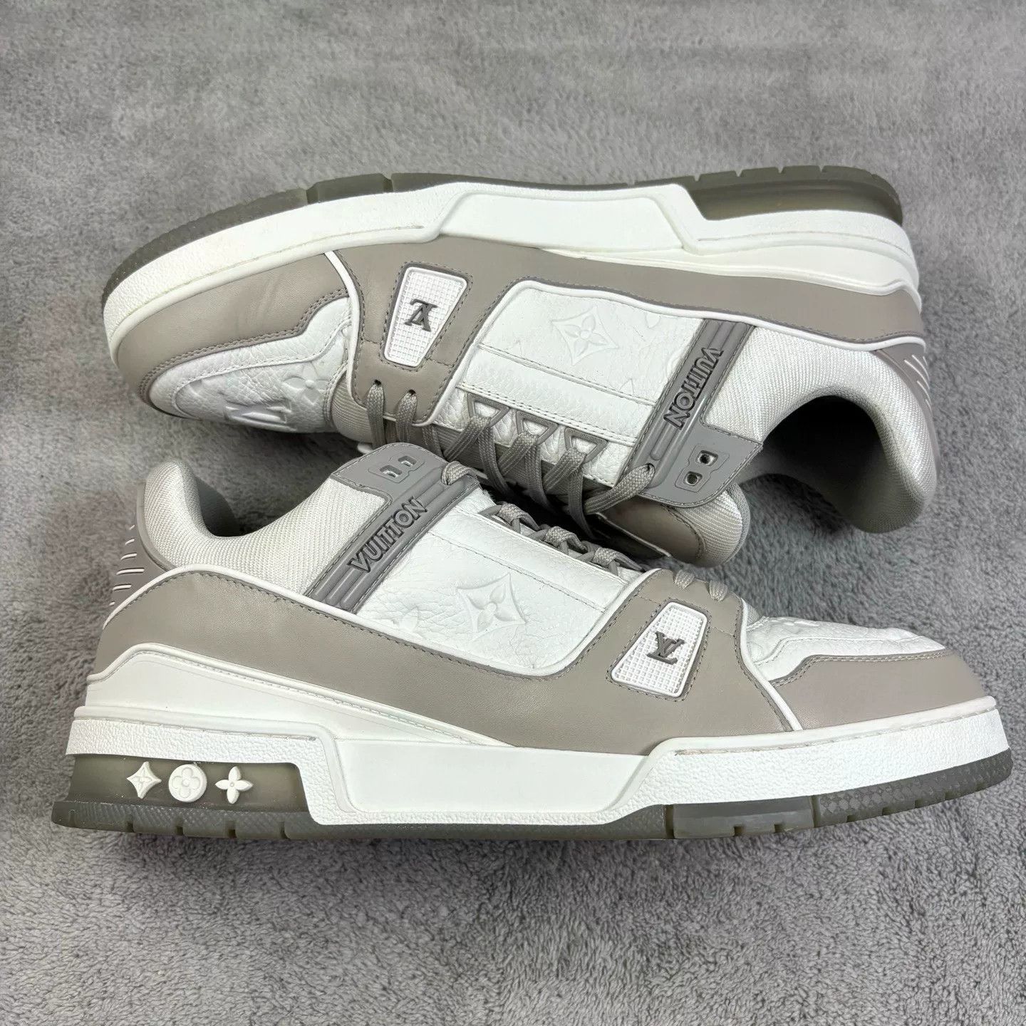 Louis Vuitton Louis Vuitton Training Printed White Lowtop Sneakers 43 Men Size US 10 / EU 43 - 4 Thumbnail