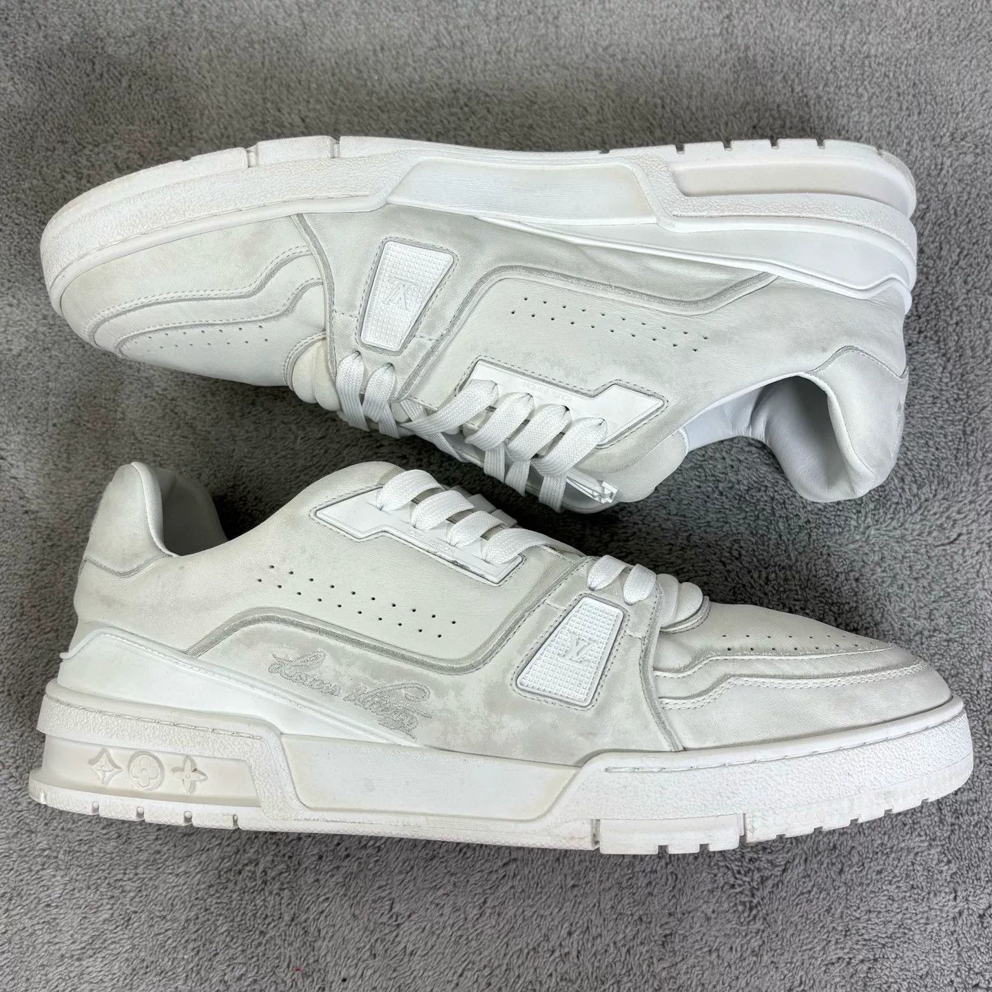 Louis Vuitton Louis Vuitton Training White Lowtop Sneakers 43 Men Size US 10 / EU 43 - 4 Thumbnail