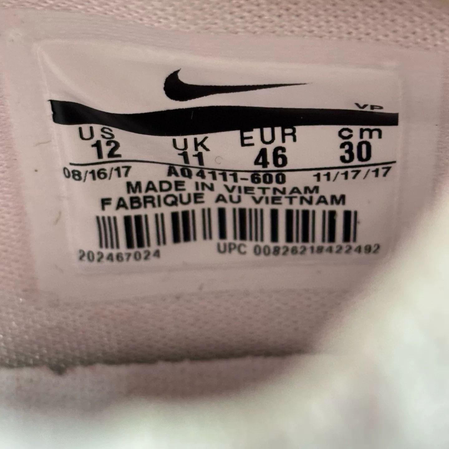Nike Nike Pink Lowtop Sneakers 46 Men Size US 12 / EU 45 - 8 Thumbnail